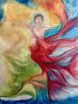 Gemälde, La danse de l’aurore, Sylvie Pulur