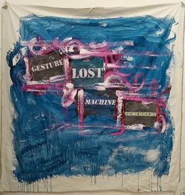 Painting, Gesture lost machine remembers, Udi Cassirer