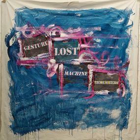 Painting, Gesture lost machine remembers, Udi Cassirer