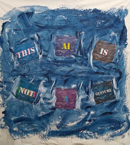 Painting, This AI is not a gesture, Udi Cassirer
