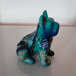Skulpturen, Blue love (mini bouledogue), Âme Sauvage