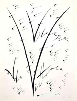 Print, Letter V, Rafael Alberti