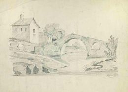 Dessin, The Ponte Vecchio, Eugene Pons