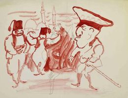 Fine Art Drawings, The General, Mino Maccari