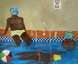 Painting, Post No Bill, Wisdom Uche