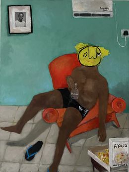 Painting, Standing Fan, Wisdom Uche