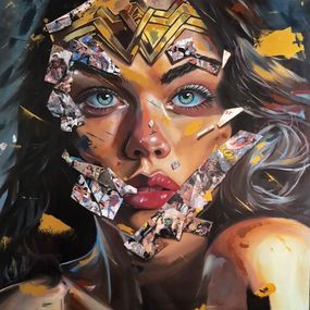 Gemälde, Wonder woman, Noël Caizergues