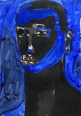 Painting, My Light Blue Dream 2, Omoyeni Arogunmati