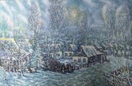 Painting, Winter in the village, Shapoval Ivan