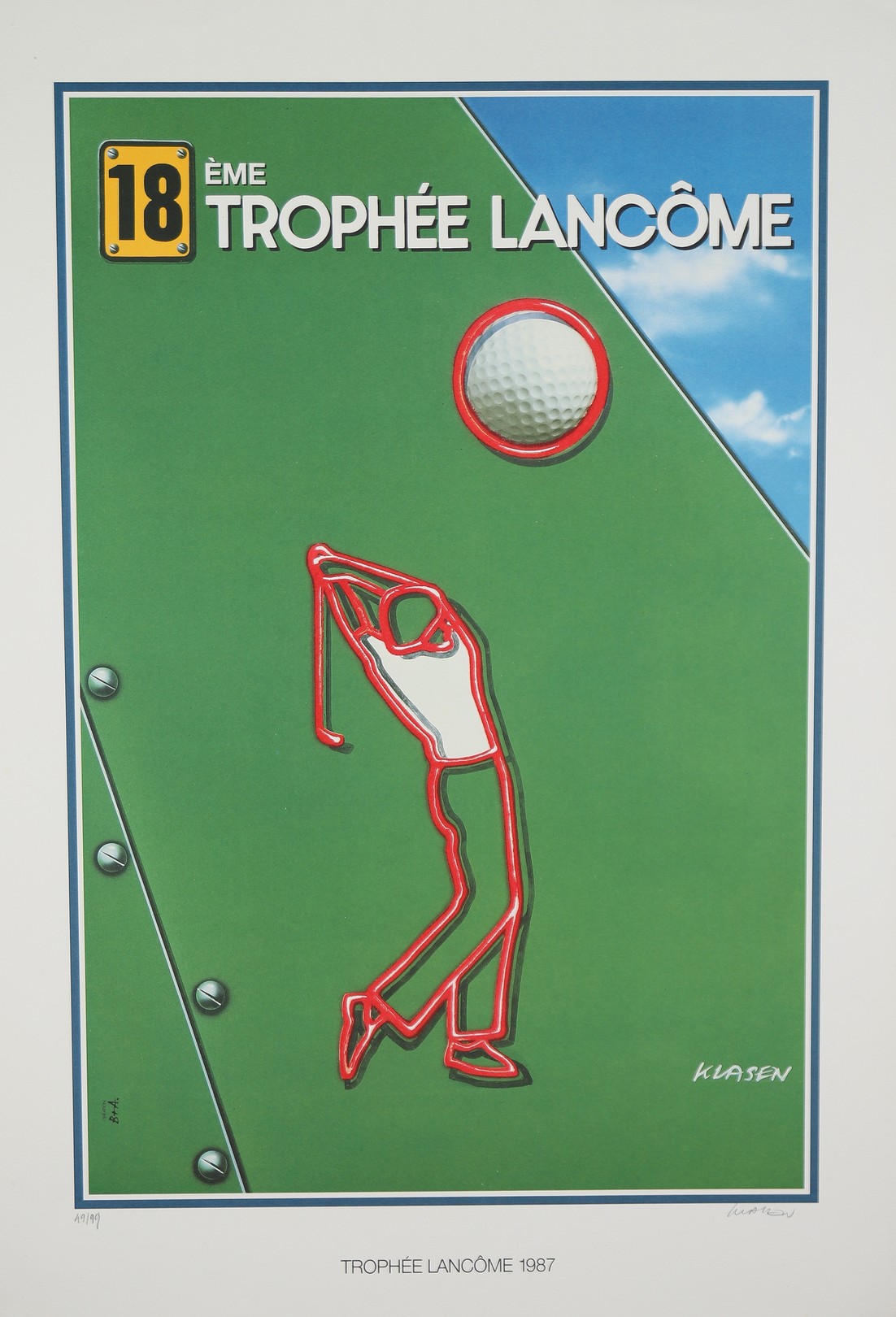 Peter Klasen, 18e Trophée Lancôme Peter Klasen, 18e Trophée Lancôme