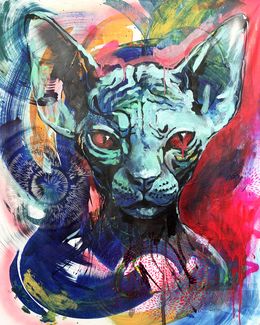Gemälde, Sphinx (series Noise of the Street), Menkiv Anatoliy