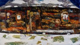 Peinture, Log Cabin, Nicoleta Stati