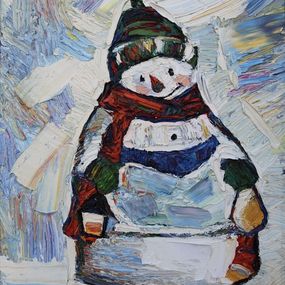 Peinture, Snowman, Nicoleta Stati