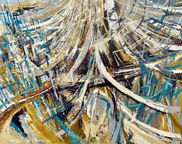 Painting, Infrastructure Abstrait, Frank De Blok