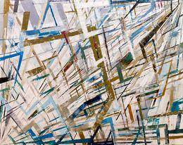 Painting, Points de fuite en diagonale, Frank De Blok