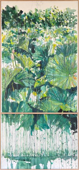 Painting, Champs des Nénuphars - diptyque P 23-38, Yann Peron