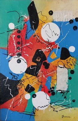 Painting, REF 27-24 - Chaos organisé, Jeanne