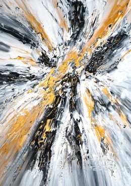 Gemälde, Elegance Anthracite Gold S 1, Peter Nottrott