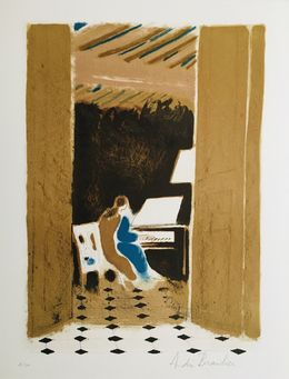 Print, Le piano, André Brasilier