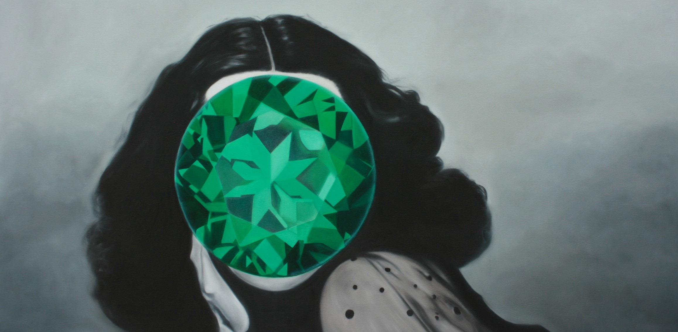 Carolina Gomez, Emerald (Liz Taylor) Mirror Stone Carolina Gomez, Emerald (Liz Taylor) Mirror Stone