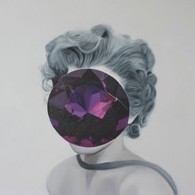 Gemälde, Citrine (Ava Gardner) Mirror Stone (3), Carolina Gomez