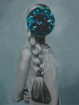 Peinture, Sapphire (Maria Felix), Mirror Stone, Carolina Gomez