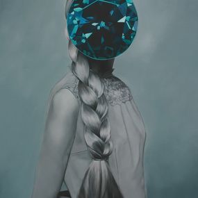 Gemälde, Sapphire (Maria Felix), Mirror Stone, Carolina Gomez