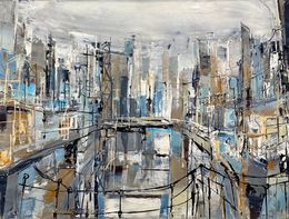 Painting, The Bridge, Frank De Blok