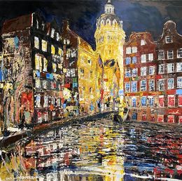Painting, Amsterdam - Ouwezijdskolk, Frank De Blok