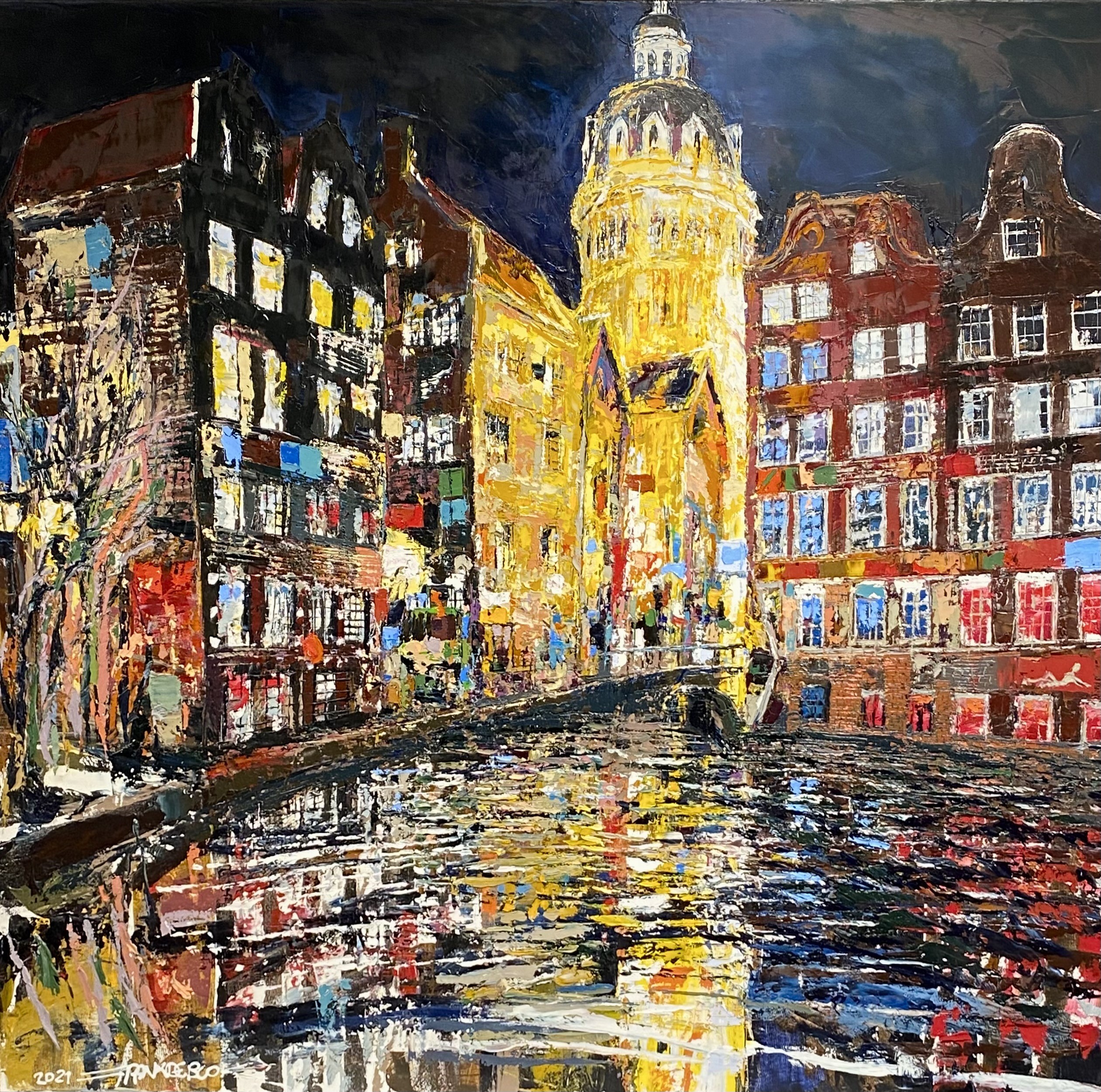 Frank De Blok, Amsterdam - Ouwezijdskolk Frank De Blok, Amsterdam - Ouwezijdskolk
