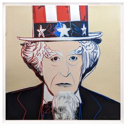 Print, Uncle Sam FS II.259 (signed screen print with diamond dust from Myths portfolio), Andy Warhol