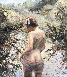 Painting, On the river, Liubou Sas