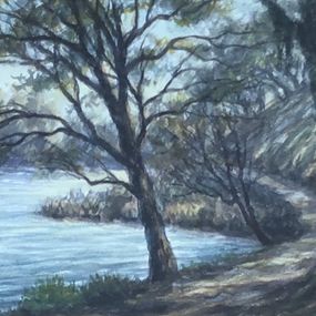 Zeichnungen, Chemin au bord de l'eau, Jules Robert Chatelain