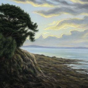 Gemälde, Pointe d'Aradon, Bretagne, Jules Robert Chatelain