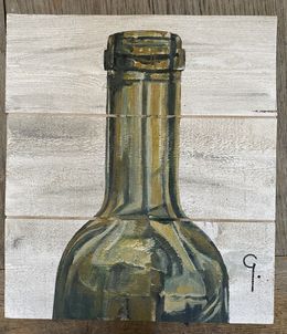 Peinture, Les bouteilles Carbon, Caroline Godefroy