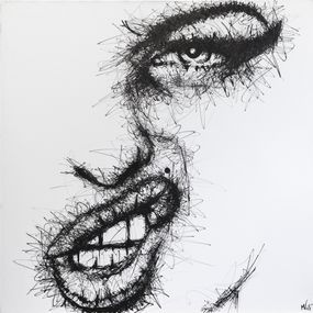 Gemälde, Contradiction - Série portrait graphique, Violeta Mouysset dite Mvili