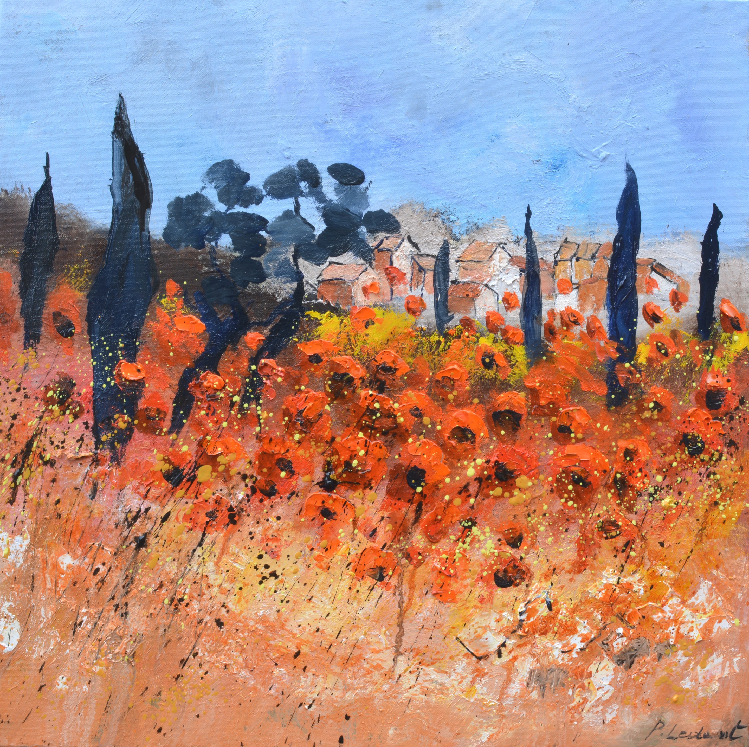 Pol Ledent, Poppies in Provence Pol Ledent, Poppies in Provence