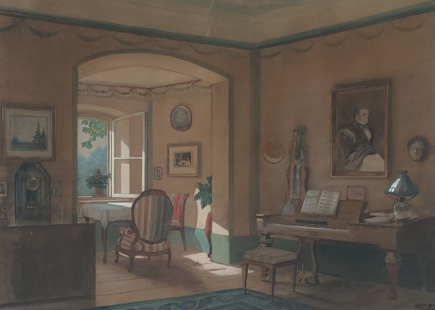 Herman Moller, Intérieur du XIXe Herman Moller, Intérieur du XIXe