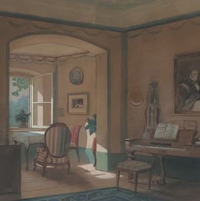 Gemälde, Intérieur du XIXe, Herman Moller