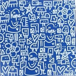 Gemälde, Hope Blue Love, MrHope
