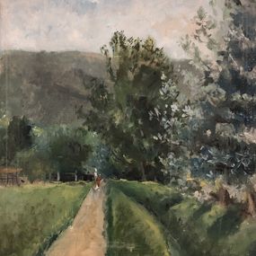 Gemälde, Paysage Près d'Aesch à Bâle-Campagne, René Bollmer