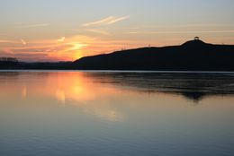 Fotografien, Coucher de soleil + terril, Michael Dessein