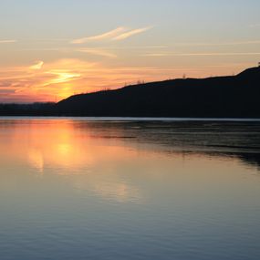 Fotografien, Coucher de soleil + terril, Michael Dessein
