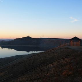 Photographie, Lever de soleil sur maison 1, Michael Dessein