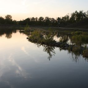 Photographie, Lac coucher de soleil, Michael Dessein