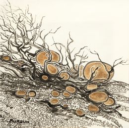 Gemälde, PF-F - Série Influences d'Asie, Elisabeth Burgun
