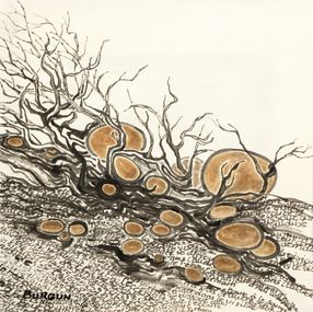 Gemälde, PF-F - Série Influences d'Asie, Elisabeth Burgun