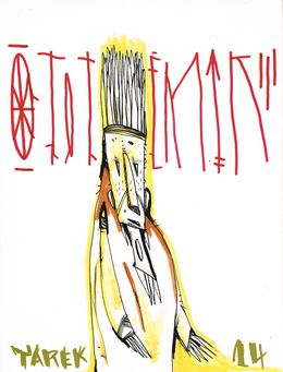 Zeichnungen, Masque totemic #9, Tarek