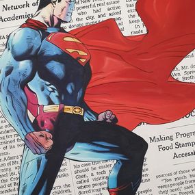 Painting, Man of Steel - Superman in the National New York Times, Benjamin SPaRK