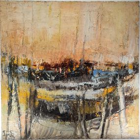 Painting, Marine au Soleil Couchant, Jacques Gorde